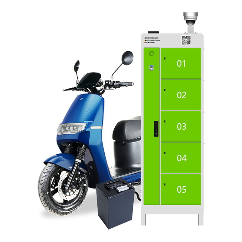 智寻侧拉式5仓换电柜