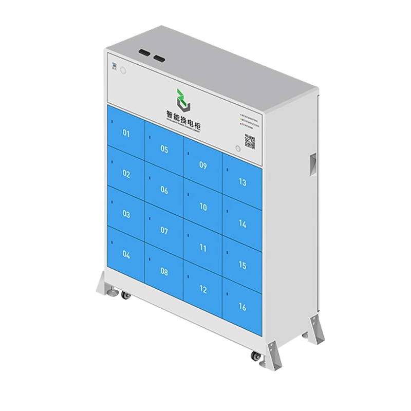 16-Bay Battery Swapping Cabinet