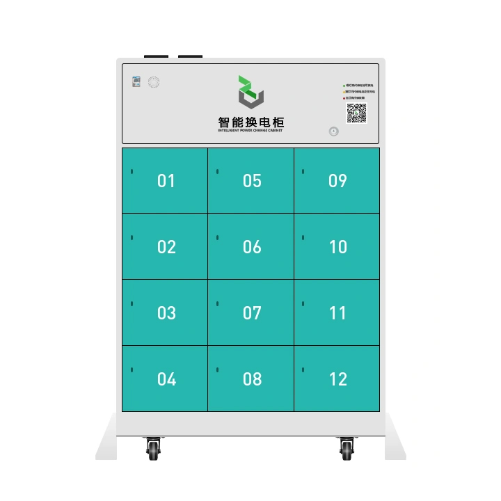 12 Warehouse Intelligent Battery Swap Cabinet