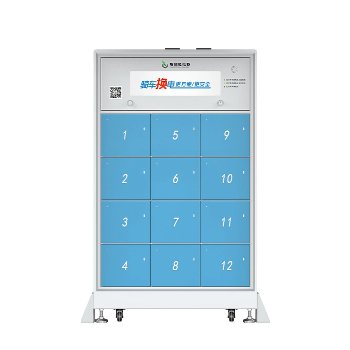 12 Warehouse Intelligent Battery Swap Cabinet - Light Box Style