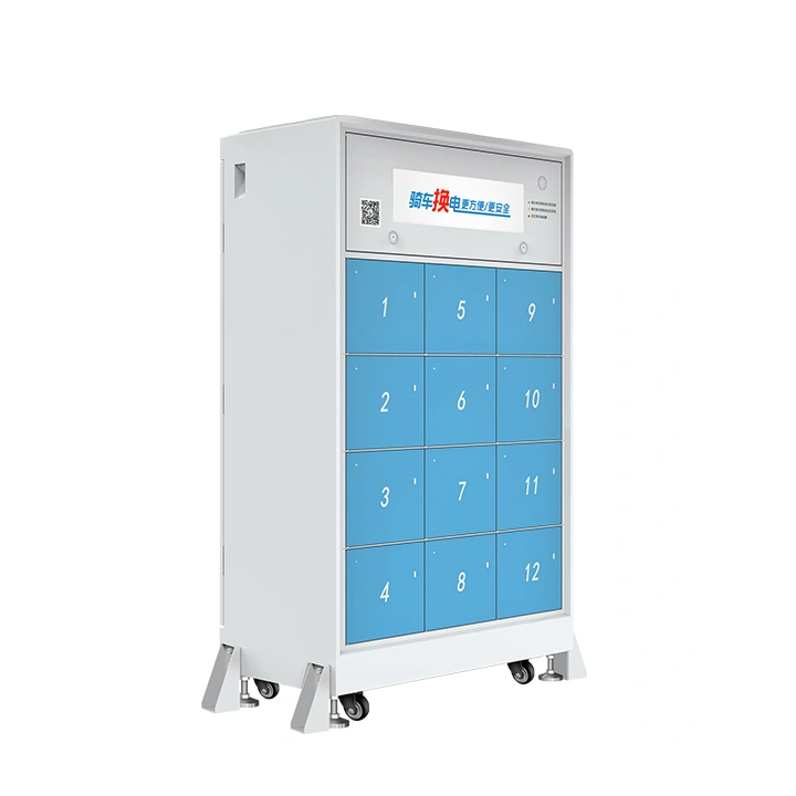 12 Warehouse Intelligent Battery Swap Cabinet - Light Box Style