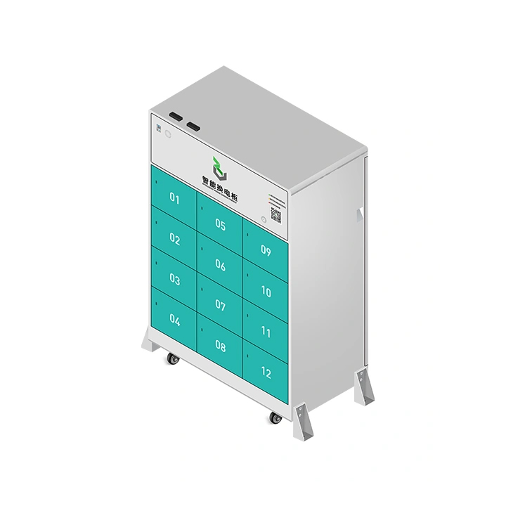 12 Warehouse Intelligent Battery Swap Cabinet
