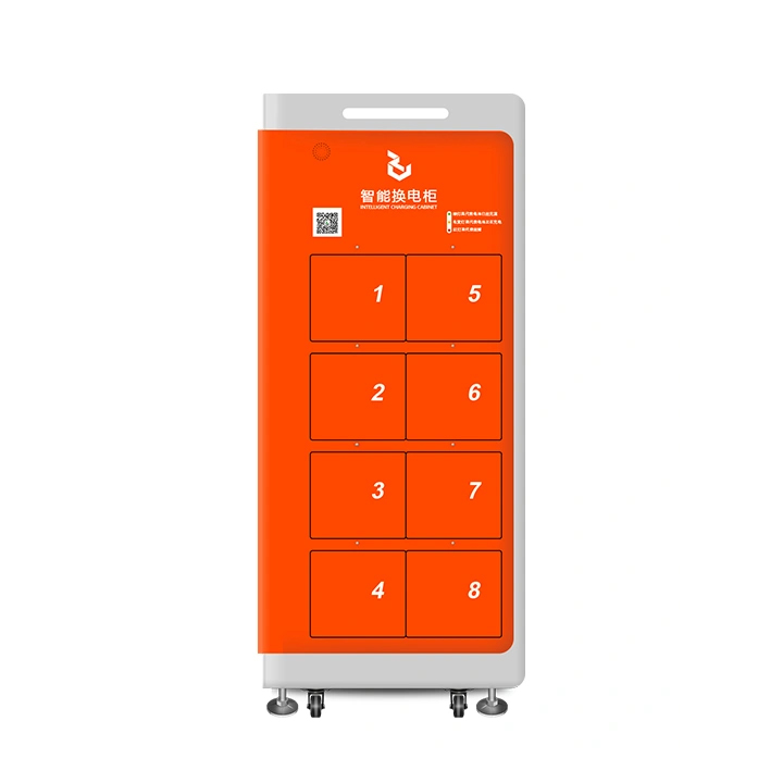 8-compartment intelligent battery swapping cabinet - rear plug-in